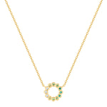 Kette CIRCLE gelbgold mit Zirkonia