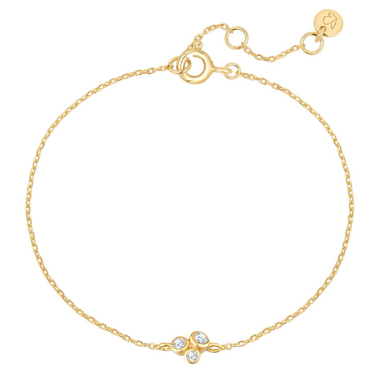 Armband GLITTER gelbgold mit Zirkonia