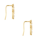 Ear Climber gold mit Zirkonia