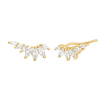 Ear Climber GLAM gold mit Zirkonia