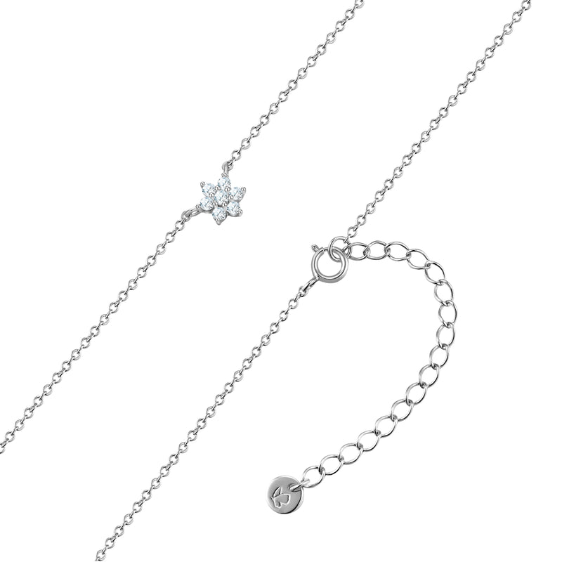 Kette mit Anhänger STERN mit Zirkonia silber