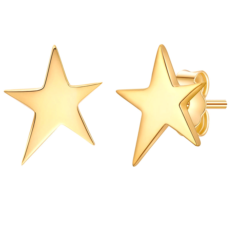 Ohrstecker STERN gelbgold