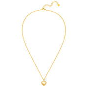 Kette mit Anhänger HERZ gelbgold