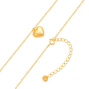 Kette mit Anhänger HERZ gelbgold