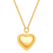 Kette mit Anhänger HERZ gelbgold