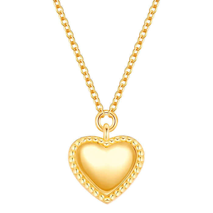 Kette mit Anhänger HERZ gelbgold