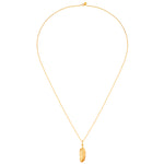 Kette mit Anhänger FEDER gold