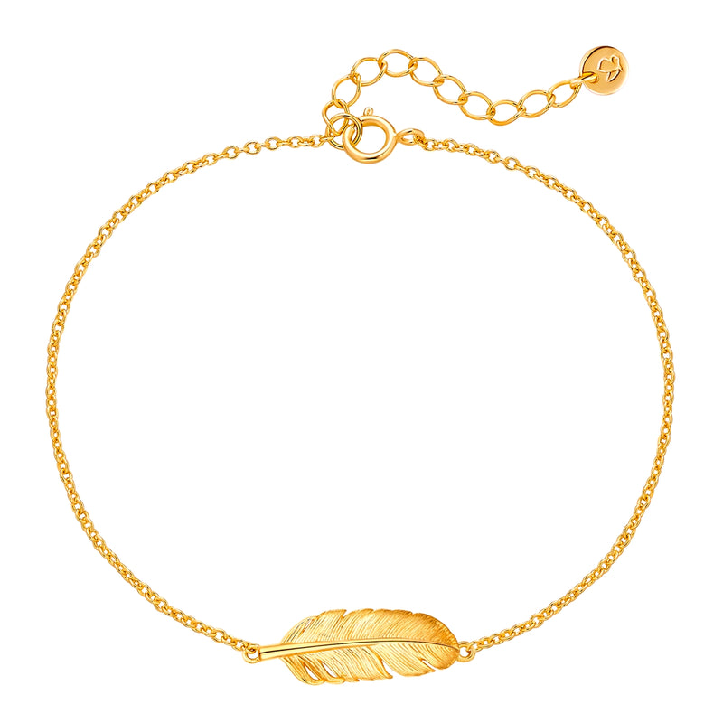 Armband mit FEDER gold