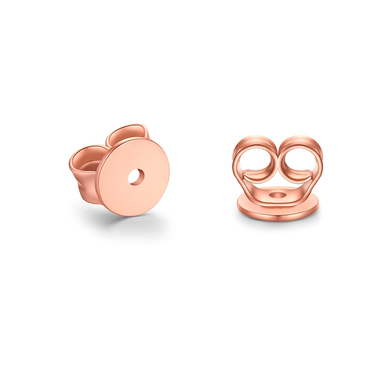 Ohrmutter roségold 5 mm, 2 Stück