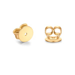 Ohrmutter gelbgold 6 mm, 2 Stück