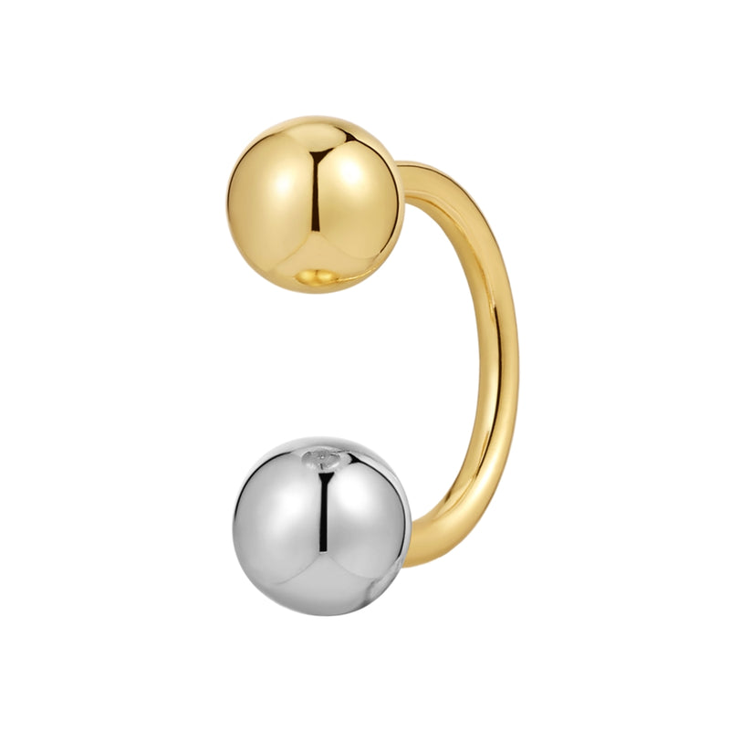 Piercing BICOLOR gold/silber
