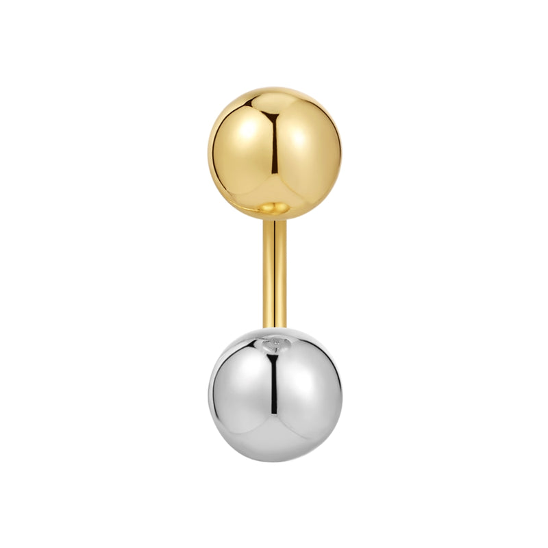 Piercing BICOLOR gold/silber