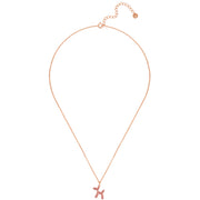 Kette BALLON-HUND roségold Emaille beige