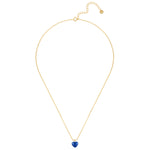 Kette mit Anhänger HERZ Emaille blau