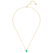 Kette mit HERZ Emaille grün