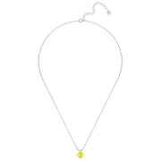 Kette mit HERZ Emaille neon grün