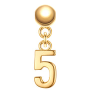 Anhänger Charm Zahl 5 gelbgold