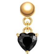 Charm Herz gold mit Zirkonia