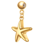 Charm Seestern gelbgold
