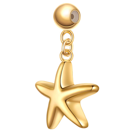 Charm Seestern gelbgold