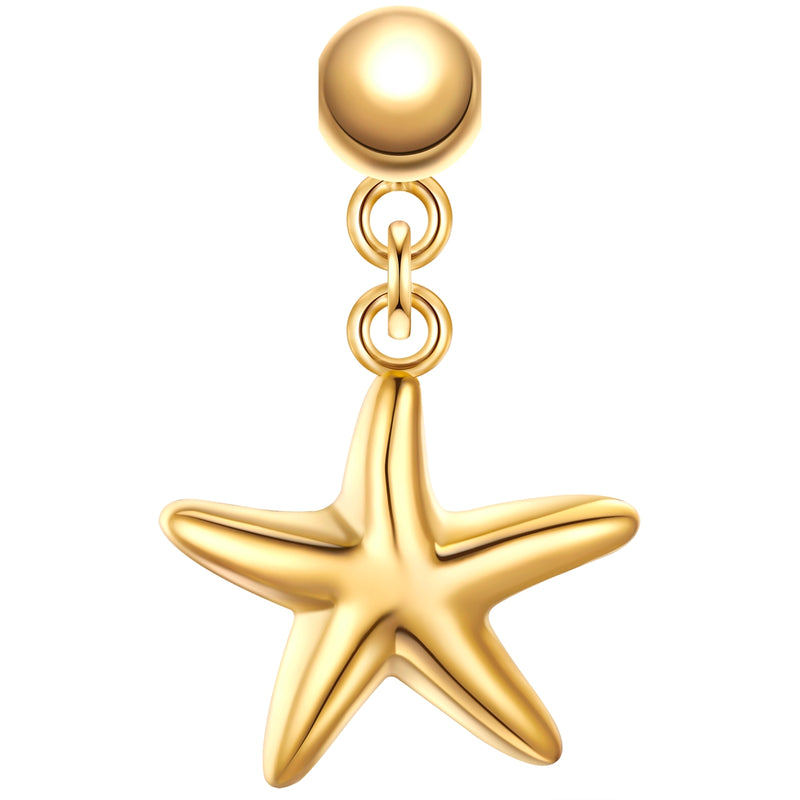 Charm Seestern gelbgold