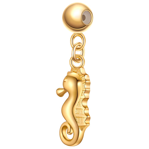 Charm Seepferchen gold