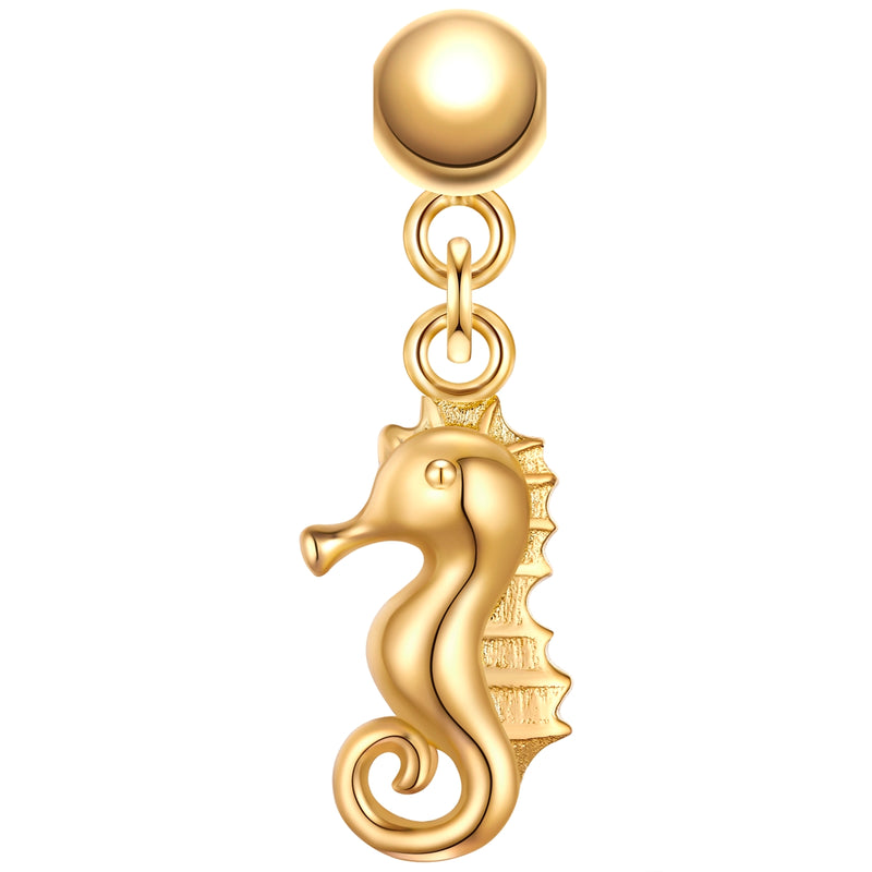 Charm Seepferchen gold