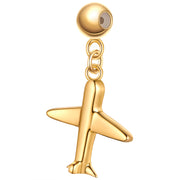 Charm Flugzeug gold