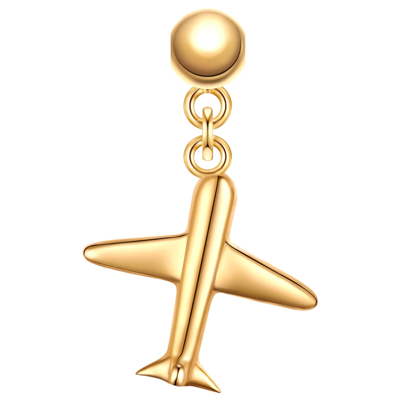 Charm Flugzeug gold