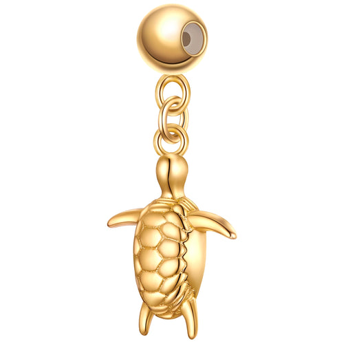 Charm Schildkröte gelbgold