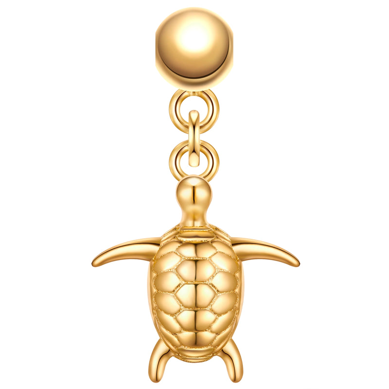 Charm Schildkröte gelbgold