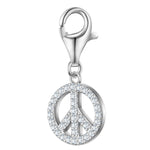 Charm Peace silber mit Zirkonia
