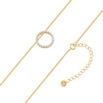 Halskette CIRCLE gold mit Zirkonia