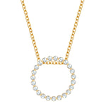 Halskette CIRCLE gold mit Zirkonia