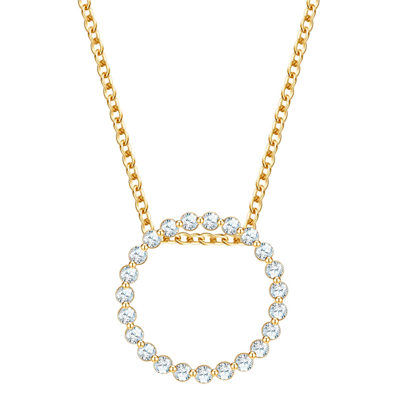 Halskette CIRCLE gold mit Zirkonia