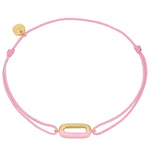 Armband Textil rosa Anhänger Emaille rosa