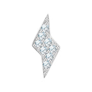 Piercing silber Blitz Zirkonia