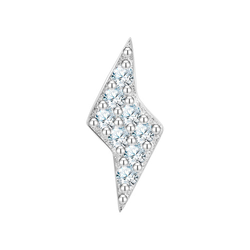 Piercing silber Blitz Zirkonia
