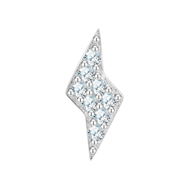 Piercing silber Blitz Zirkonia