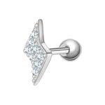 Piercing silber Blitz Zirkonia