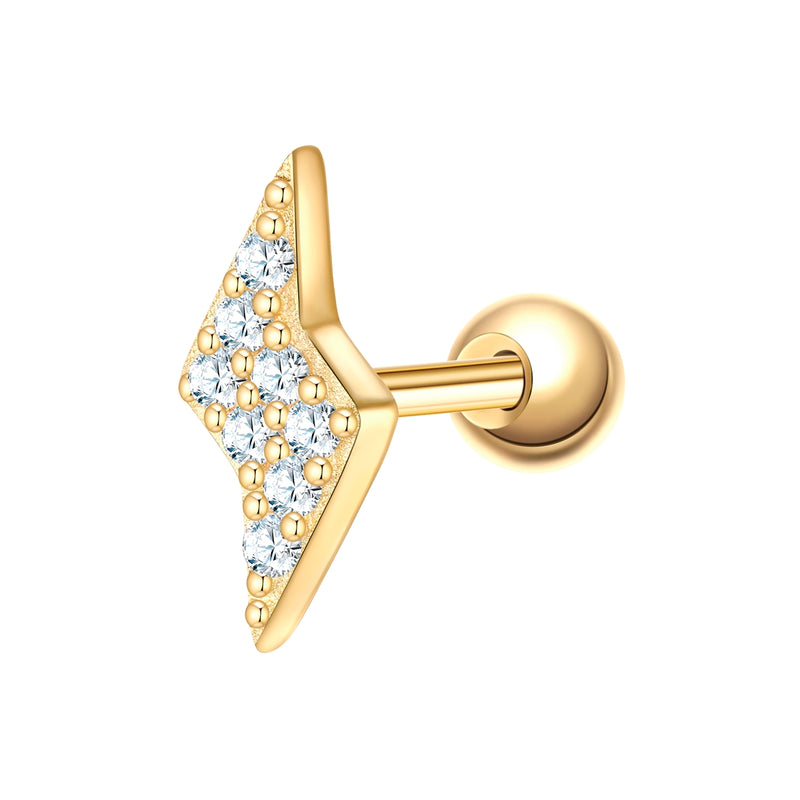 Piercing gold Blitz Zirkonia