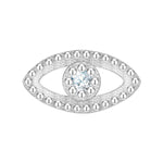 Piercing Allsehendes Auge silber mit Zirkonia