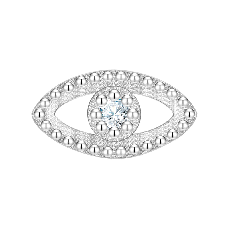 Piercing Allsehendes Auge silber mit Zirkonia