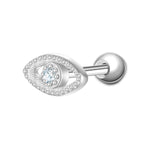 Piercing Allsehendes Auge silber mit Zirkonia