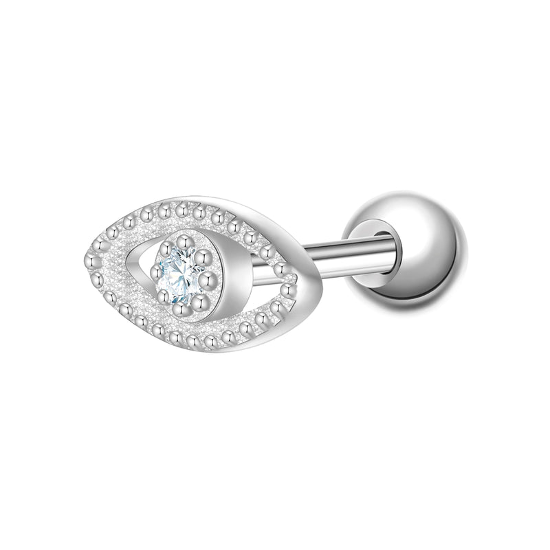 Piercing Allsehendes Auge silber mit Zirkonia