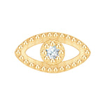 Piercing Allsehendes Auge gold Zirkonia