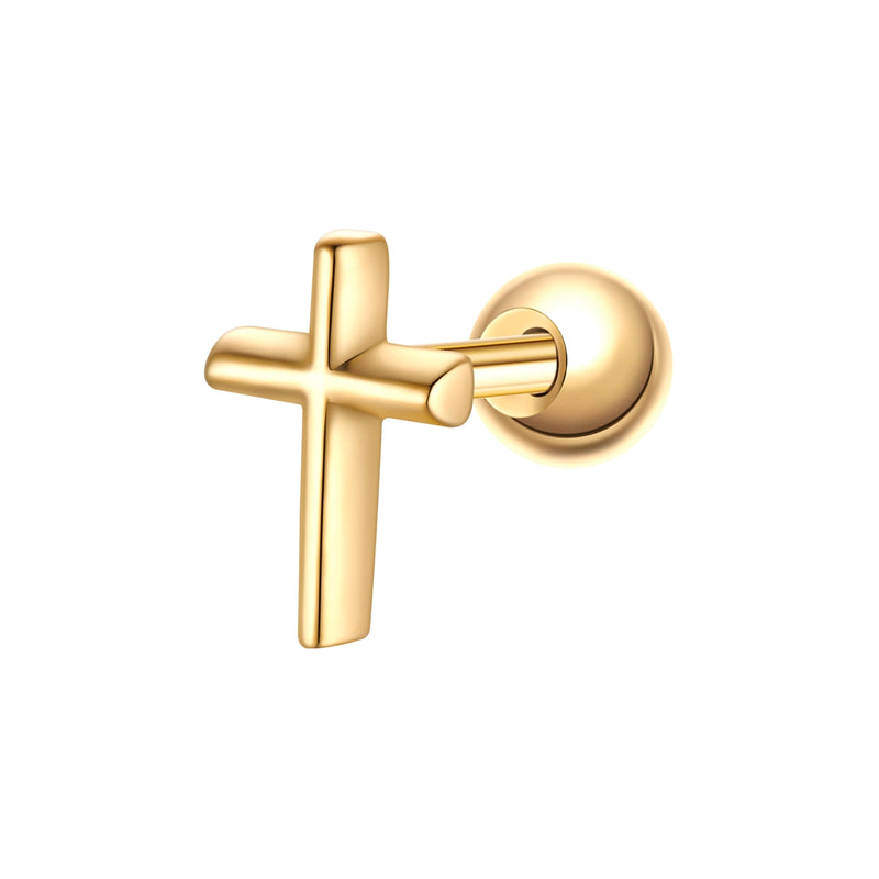 Piercing Kreuz gold
