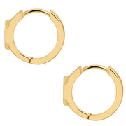 Creolen Geo gold Emaille weiß – Ansicht 3