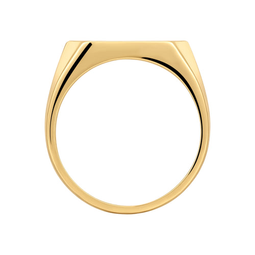Ring Geo gold Emaille schwarz