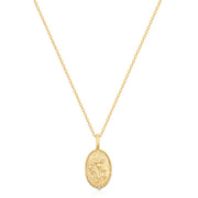 Geburtsblume-Kette gold Januar Nelke